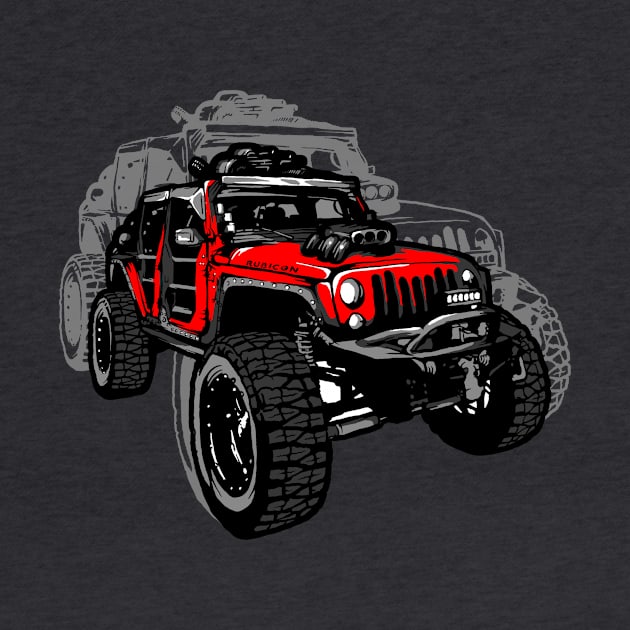 rubicon jeep by stonehouse art